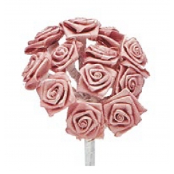 ROSELLINE SATIN 15mm - CONFEZIONE 12 MAZZETTE