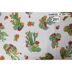 TESSUTO SAMUEL STAMPATO -  COTONE/ POLIESTERE -  ALTEZZA  CM.280