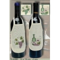COPRI BOTTIGLIA DA RICAMARE - CM.10 x 15 - SET 4 PEZZI