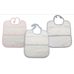BAVAGLINO CON ELASTICO CM.24x 28,5 -  CONF. 3 PEZZI