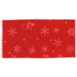 PANNO LENCI STAMPATO NEVE CM.90 - 100% POLIESTERE