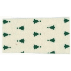 PANNO LENCI STAMPATO ALBERI CM.90 - 100% POLIESTERE