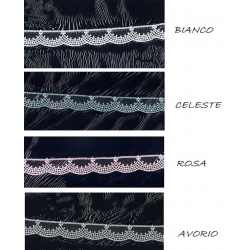 PIZZO TULLE ART. 1878013 - CM. 2 ca. - CONFEZIONE 13,80 m.