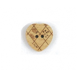 BOTTONI IN LEGNO CUORICINO -  MM/23