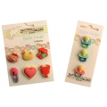 BOTTONI DECOR - BABY - CONFEZIONE 36 PEZZI - ASSORTITI