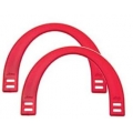 COPPIA MANICI PER BORSE PLEXIGLASS ECONOMICI CM. 16x11,5