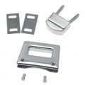 CHIUSURA A GIRELLO - CM.3,5 x1,6 - CONF. x3 PEZZI ORO/ ARGENTO