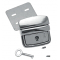 SERRATURA PER BORSE CM. 4,3x 4,2 - CONF. x2 PEZZI - ARGENTO
