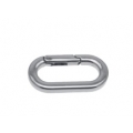 ANELLO MOSCHETTONE NICHELATO - 37x 19x 4MM - CONFEZIONE 8 PEZZI