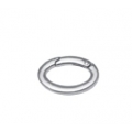 ANELLO MOSCHETTONE OVALE 22MM .- ARGENTO
