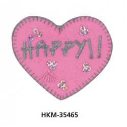 THERMOADESIVO CUORE HAPPY - CONFEZIONE 6 PEZZI