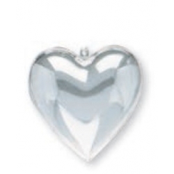 CUORE PLEXIGLASS APRIBILE IN 2 META' - CM.6 - CONFEZIONE 50 PEZZI