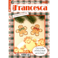 RIVISTA LE IDEE DI FRANCESCA - PUNTO CROCE PER LE FESTE - 5 COPIE+2 OMAGGIO