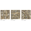 DECORAZIONI VARI MODELLI - IN LEGNO - ALTEZZA CM.3,5 - CONF. 108PZ. ASS.