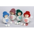 SET FIGURE DI OVATTA - ALTEZZA CM.12 - PZ.24  ASSORTITI