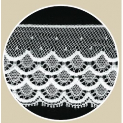 PIZZO VALENCIENNE FRANCESE 43MM - COTONE 100%