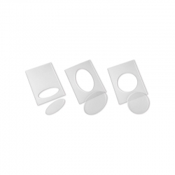 Set di 3 accessori per Big Shot e simili, per embossare solo zone selezionate con le cartelle da embossing.657945