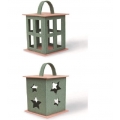FUSTELLA PER FELTRO-CARTONCINO-MOOSGUMMI-TESSUTO - LANTERNA CON STELLE E FINESTRE 663001