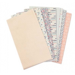 Accessorio Sizzix ™ - 8 pezzi di tessuto 22 pollici x 17 pollici (56 cm x 45,5 cm) 100% cotone  663011