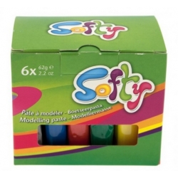 PASTA MODELLABILE "SOFTY" - 6 PEZZI x62 GR. 