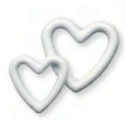 GHIRLANDA CUORE POLISTIROLO - 20 CM. - CONF. 5 PEZZI