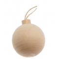 SFERA DI LEGNO DA APPENDERE - CM.5 - CONF. x 8 PEZZI