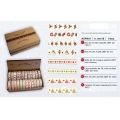 BOX NASTRI IN COTONE NATALIZI MM/15 - BOBINE x 3MT - CONF.24 PZ