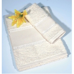 COPPIA ASCIUGAMANO VIVIANA - 100% COTONE