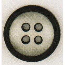 BOTTONI 4 BUCHI POLIESTERE ART. 320037 LINEATO 44