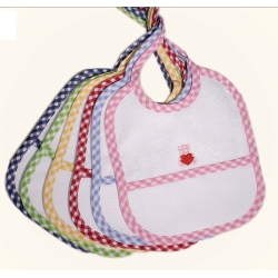 BAVETTA IN SPUGNA CON APPLICAZIONE IN T. AIDA CM. 17x 20 - CONF. 6 PEZZI