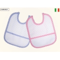BAVAGLIA IN SPUGNA BIANCA CON TELA AIDA 3 PEZZI
