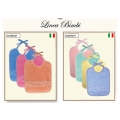 BAVAGLIA IN SPUGNA COLORATA E TELA AIDA cm 24X31 CONF.6 PEZZI