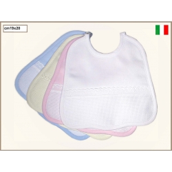 BAVETTA  IN PIQUET MILLERIGHE CON TELA AIDA 3 PEZZI
