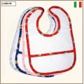 BAVETTA  IN SPUGNA CON VELCRO E TELA AIDA CM 20X30