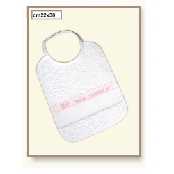 BAVETTA IN SPUGNA " IL MIO NOME E' " - CM.22x 30 - CONFEZIONE 6 PEZZI