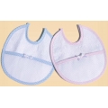 BAVETTA  IN SPUGNA E SBIECO A POIS CM.19,5x18,5 CONF. 6 PEZZI
