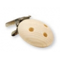 CLIP PORTA CIUCCIO IN LEGNO - CM. 3,5