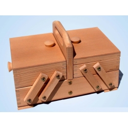 CESTINO PORTA LAVORO IN LEGNO