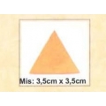 TRIANGOLO TERMOADESIVO FINTA PELLE CM 3,5X3,5 - CONF. x12