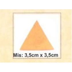 TRIANGOLO TERMOADESIVO FINTA PELLE CM 3,5X3,5 - CONF. x12