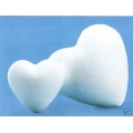 CUORE POLISTIROLO PIENO - ALTEZZA 8 CM. - CONFEZIONE 10 PEZZI