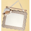 COCCARDA NASCITA QUADRETTO ORSO CM 27 X 24