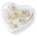 FIORELLINI TULLE CON PERLINE - CONFEZIONE x75 PEZZI