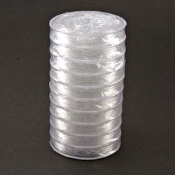 FILO ELASTICO MM/0,6  ART. K 555  ROCCHETTO DA 10 MT.