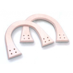 COPPIA MANICI PER BORSE LEGNO CHIARO m. 18X12