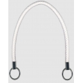 COPPIA MANICI PER BORSE IN ECOPELLE  E ANELLI IN METALLO CM.55
