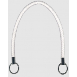 COPPIA MANICI PER BORSE IN ECOPELLE  E ANELLI IN METALLO CM.55