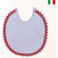 BAVETTA NATALE  IN TELA AIDA CM.18x 19 CONFEZ. 3 PEZZI