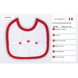 BAVETTA NATALE  IN SPUGNA CM.17x 16 CONFEZ. 3 PEZZI
