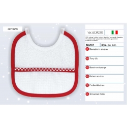 BAVETTA NATALE  IN SPUGNA CM.16x 16 CONFEZ. 3 PEZZI